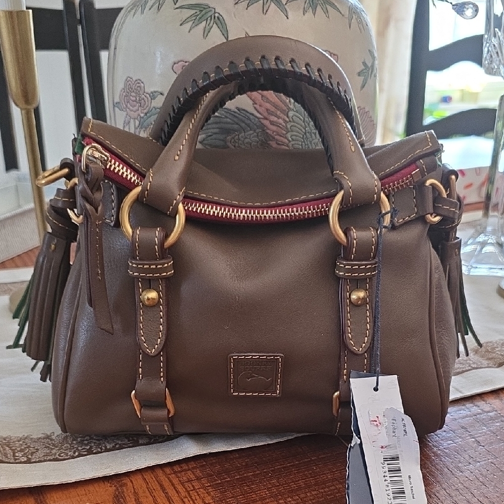 Dooney & Bourke Tan Micro Florentine Elephant